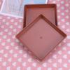 10pcs Plastic Flower Pot Tray Square Resin Saucer For Succulents Small Plants Bonsai Watering Tray Garden Indoor Outdoor Use