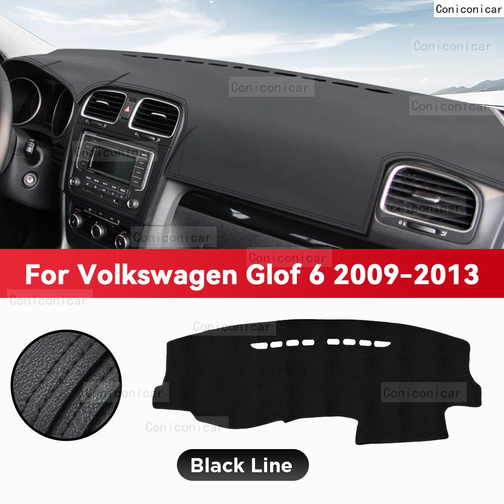 For Volkswagen GOLF 6 2009-2013 Car Dashboard Cover Mat Sun Shade Pad Avoid Light Mat Instrument Carpet Protection Accessories