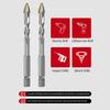 Crooked Head Eccentric Drill 6.35mm Glass Concrete Drill Bit 4Pcs Set 6mm 8mm 10mm 12mm Masonry Drill Bit Set for