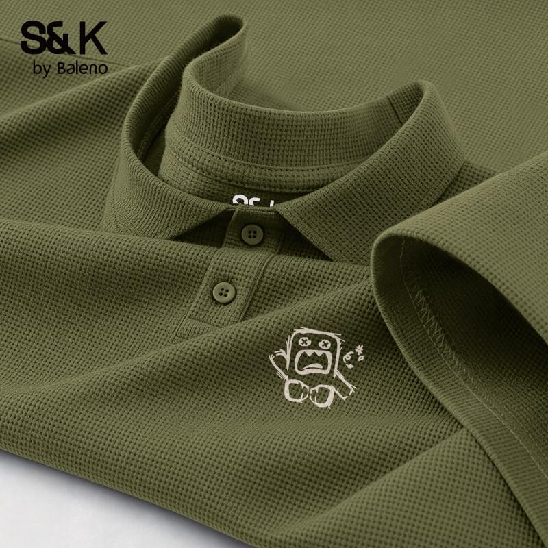 Baleno Men's Waffle Knit Polo Shirt