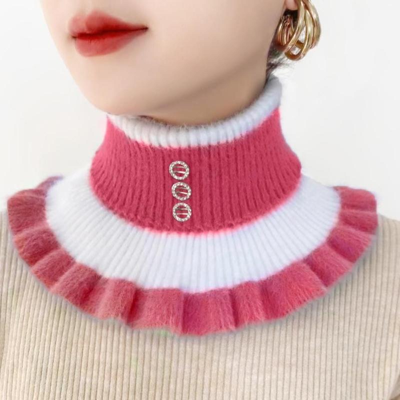 Neckerchief Woman Winter Comfortable Detachable Collar Outdoor Windproof Protective Neckerchief