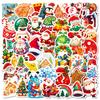 10/30/50/100pcs Kawaii Cartoon Christmas Stickers Santa Claus Aesthetic Decals Toy Kids DIY Diary Laptop Scrapbook Cute Sticker
