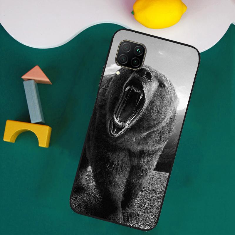 

Cute Grizzly Bear For Huawei Nova Y61 Y91 Y73 Y72 Y70 Y60 Y90 12s 12i 11i 8i 9 10 SE P30 P40 Lite P60 Pro Case Huawei P20 Lite