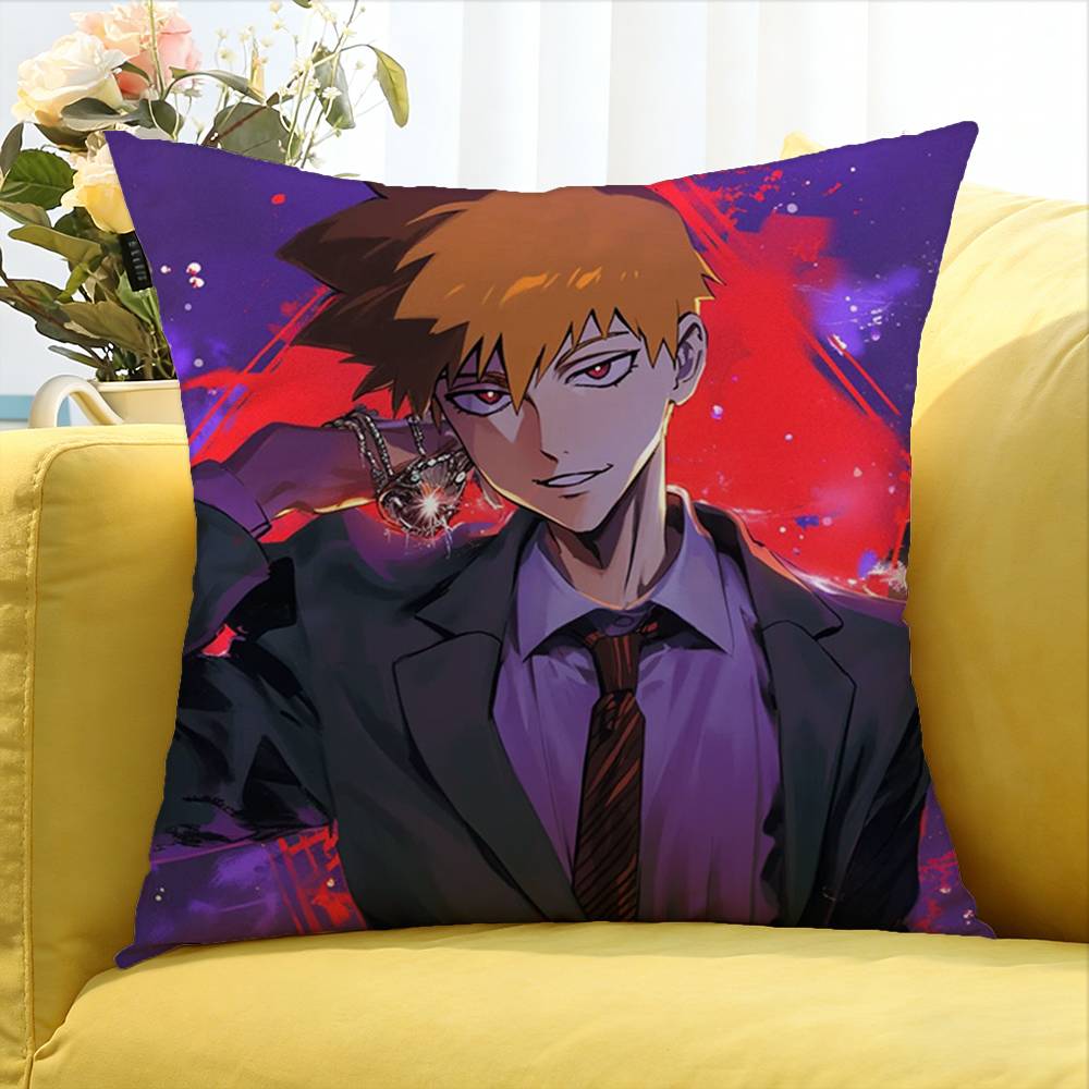 Anmie Funny A-Mob Psycho-S 100 Various Sizes Square Pillow Case For Car Home Bedchamber Decor