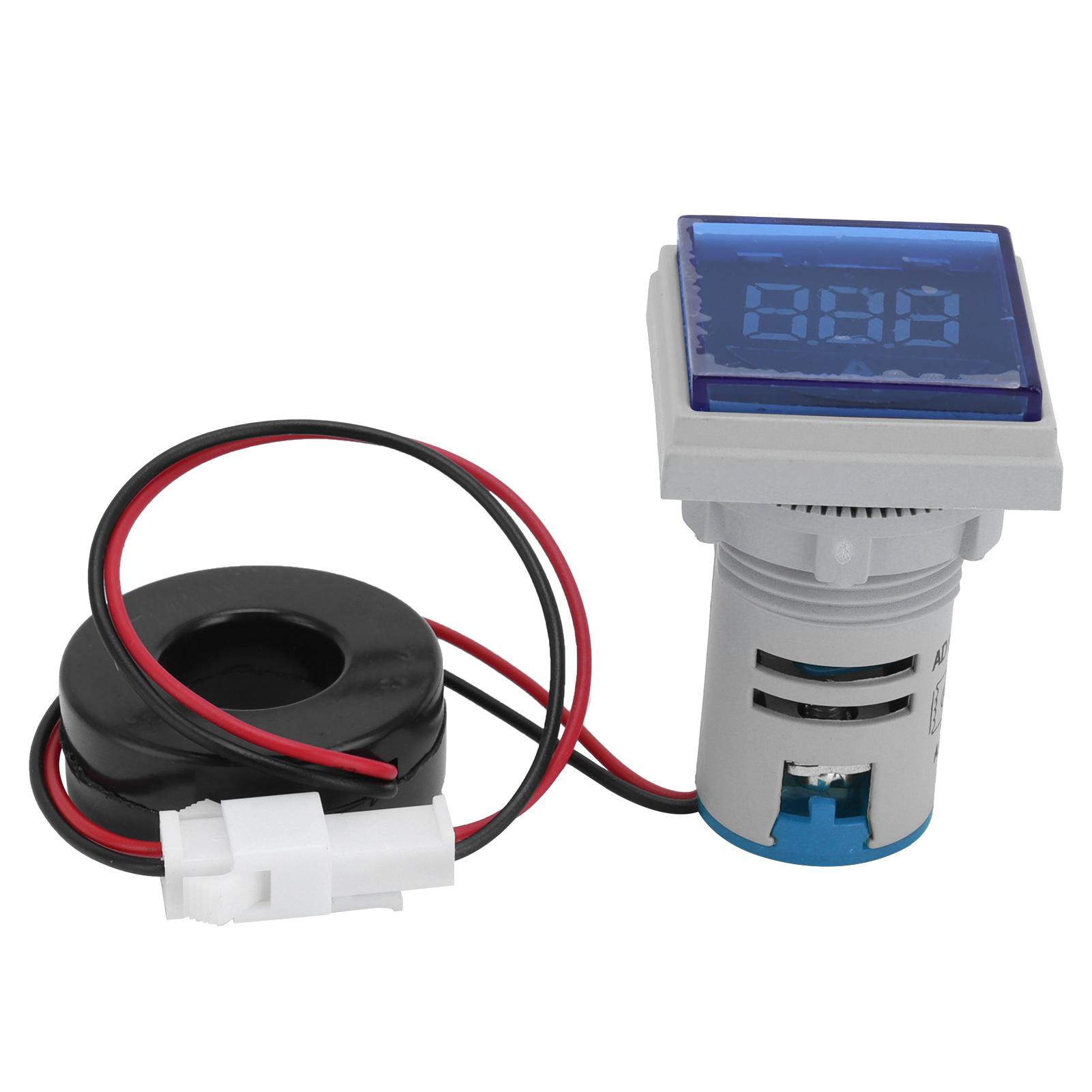 

Digital Current Meter Ammeter Square Signal Indicator Light Lamp AC 220V AD1622FSA