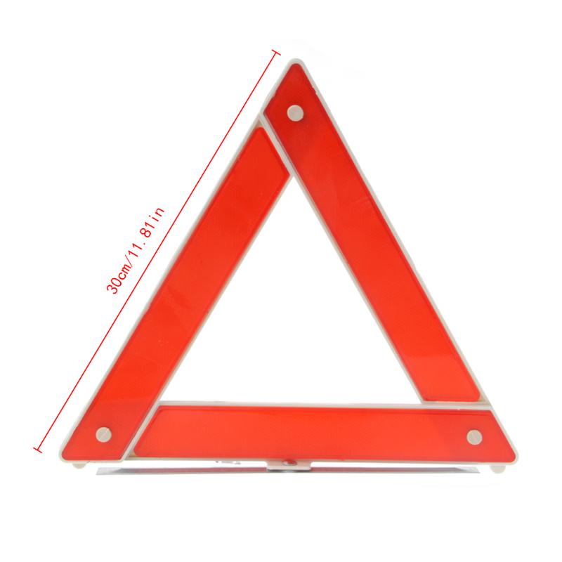 Car Truck Emergency Breakdown Parking Triangle Reflective Safety Hazard Red Warning Sign