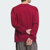 adidas Casual Crew Neck Pullover Lightweight Sports Long Sleeve Sweatshirt Unisex Sweatshirt Red JM9095