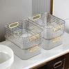 Transparent Storage Box Cosmetic Box Storage Container Plastic Storage Box Clear Drawer With Handle Stackable
