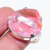 Natural Pink Kunzite Gemstone 925 Sterling Silver Jewelry Ring Size 8 AR-18223