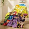 JoJos Bizarre Adventure Anime Throw 240g Flannel Blanket, Suitable for Sofas, Beds, Offices,  Exquisite Gift Blankets