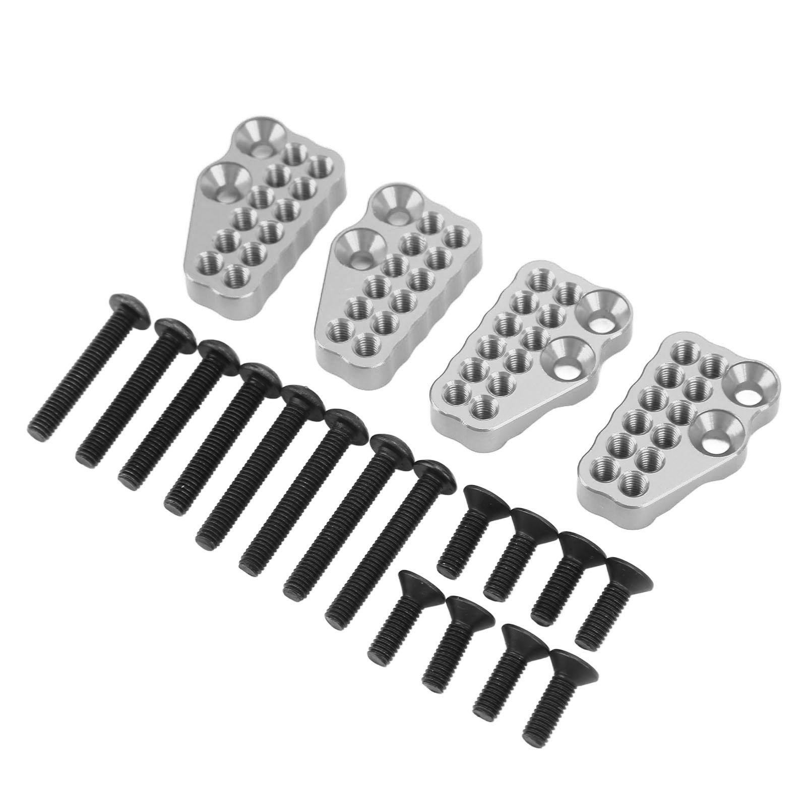 

4pcs Metal Porous Front Rear Shock Absorber Fixed Codes for Axial Capra 1.9 UTB AXI03004 RC CarRed