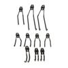 Garage Double Hooks Wall Mount Storage Utility Metal Hooks for Power Tools U and J Type