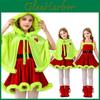 Grinch Kinderkostüm Mit Umhang Und Kleid Für Weihnachtsfeier Kostüm