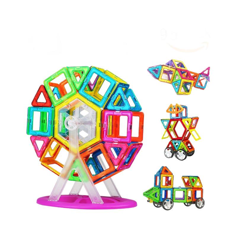 Large Magnetic Quran Tiles: Children's Educational Building Blocks Set for Boys and Girls – Strong Magnetic Stickers for Construction and Learning.