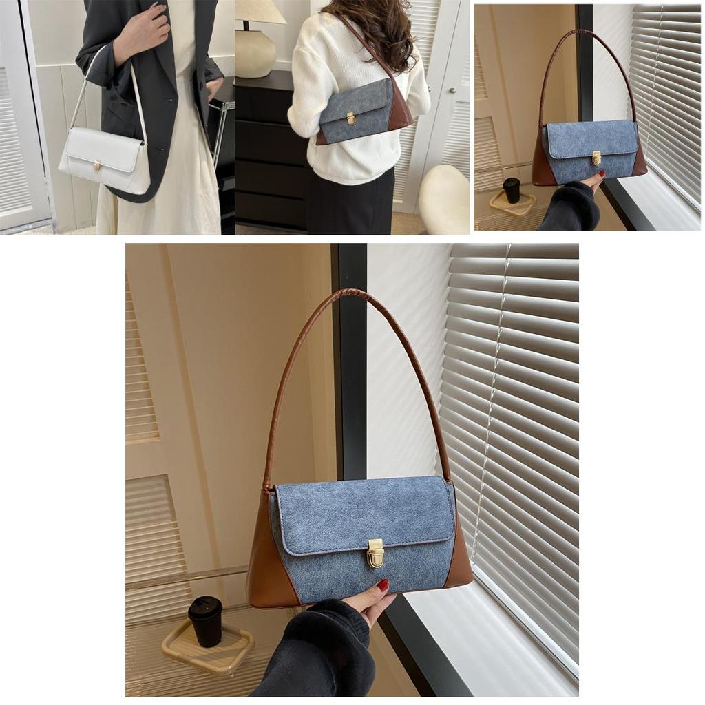 Vintage Minimalist Single Shoulder Bag 2023 Autumn New Fashion Casual Handbag