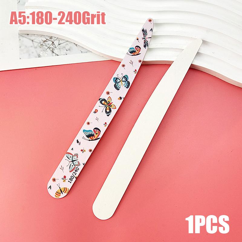 

1Pcs Thick Wood Nail File Multi Grit Wooden Nails File Manicure Buffing Straight Lime A Ongle Nail Tools 80/100/120/150/180/240 as the picture