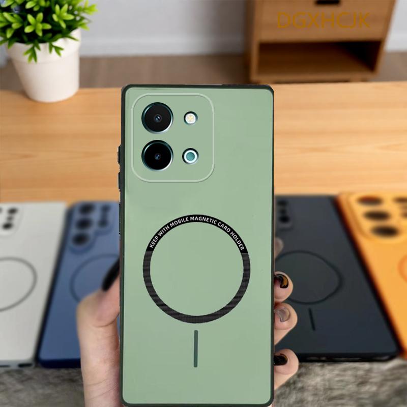 

For Vivo Y28 4G Case Vivo Y29 4G Phone Case vivo Y28 4G Cover Shookproof Color magnetic hard Silicone back cover vivo Y28 4G