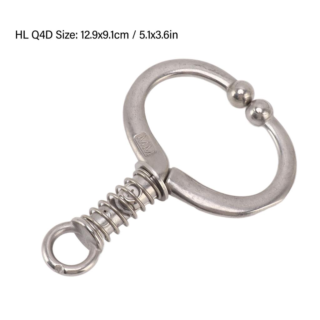 Cattle Nose Ring Stainless Steel Cattle Ring Spherical Cattle Ring Clamp Traction for Home Farm Livestock Supplies