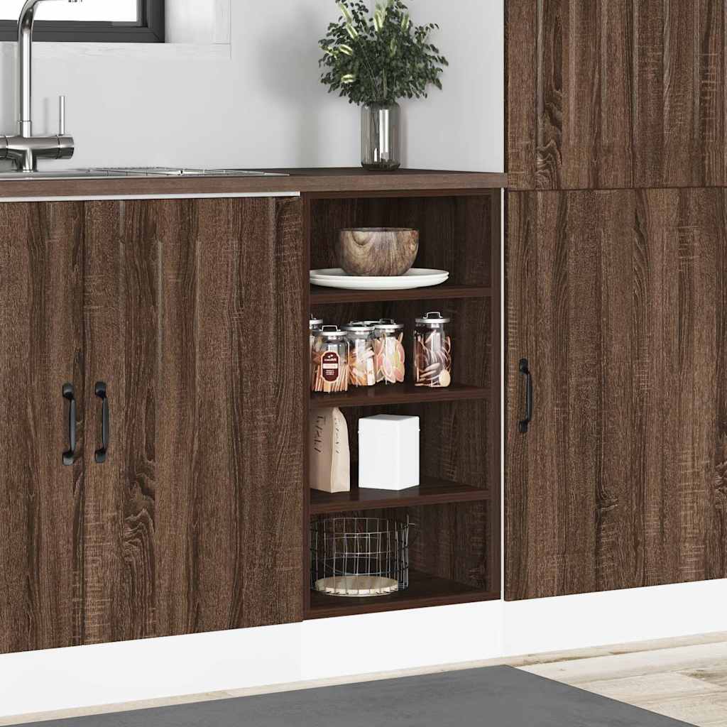 Under Cabinet Riga Brown Oak Effect 40 X 44.5 X 81.5 Cm Particleboard