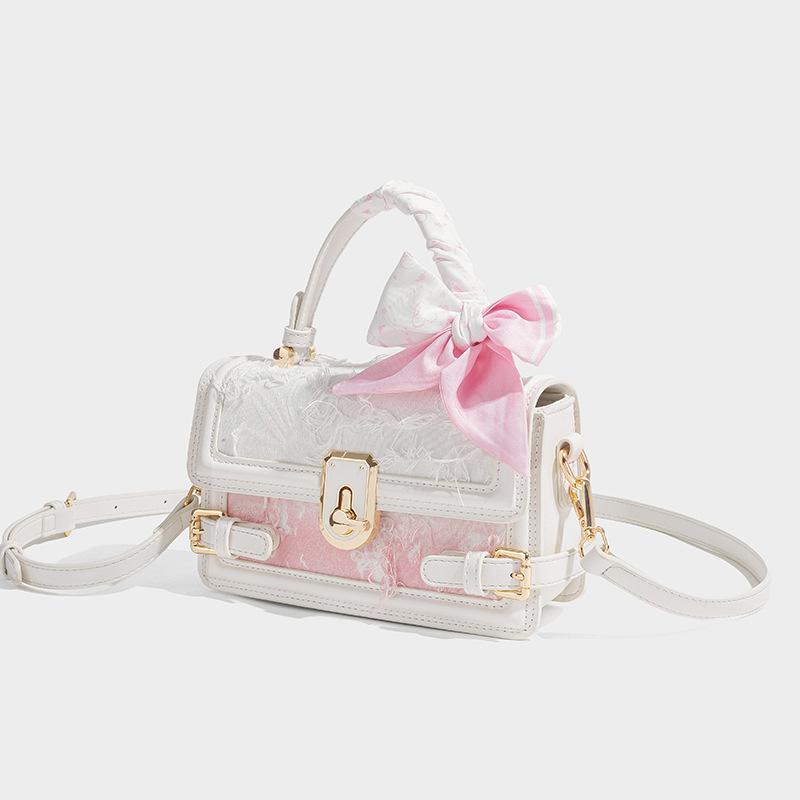 Light Luxury Printed Women's Bag Trendy Exquisite New Fashion Small Square Bag 2025 New Fashion Casual Commuting Versatile Shoulder Bag