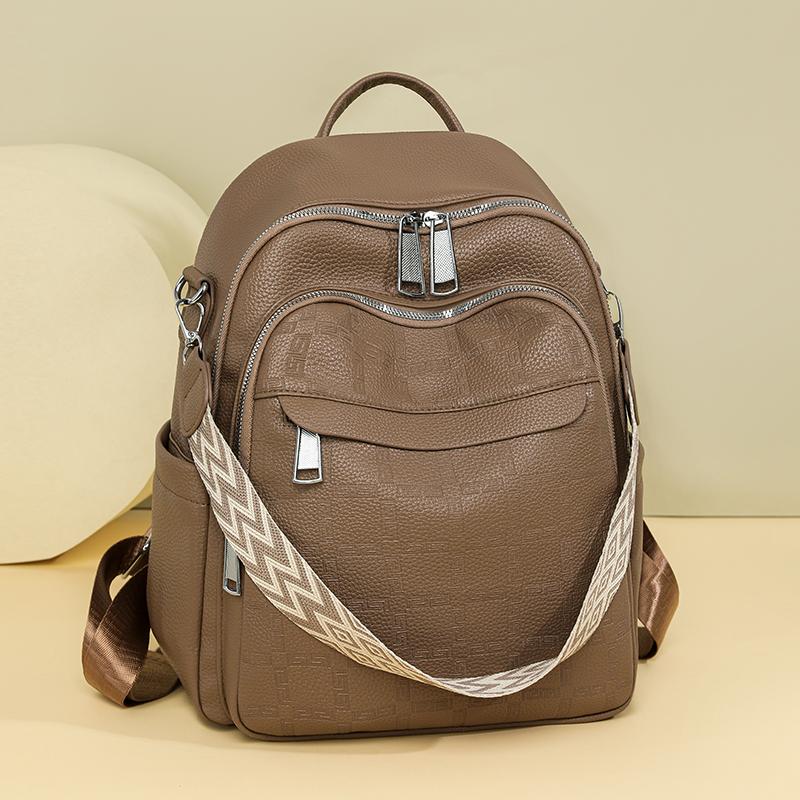 PU Backpack Multi-function Shoulder Bag Large Capacity Lightweight Women's Backpack