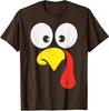 Silly Turkey Face Family Thanksgiving Dinner Unisex T-Shirt