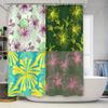 Colorful Floral Shower Curtains with a Fresh and Bright Design Set of 4 Panels for Bathrooms Decor