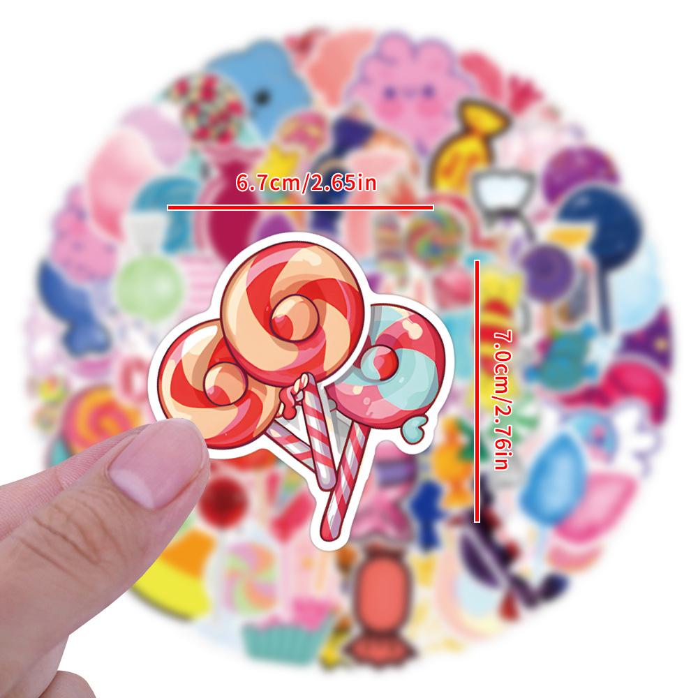 110 Candy Candy Doodle Stickers Decorate Suitcase Laptop Mobile Stickers