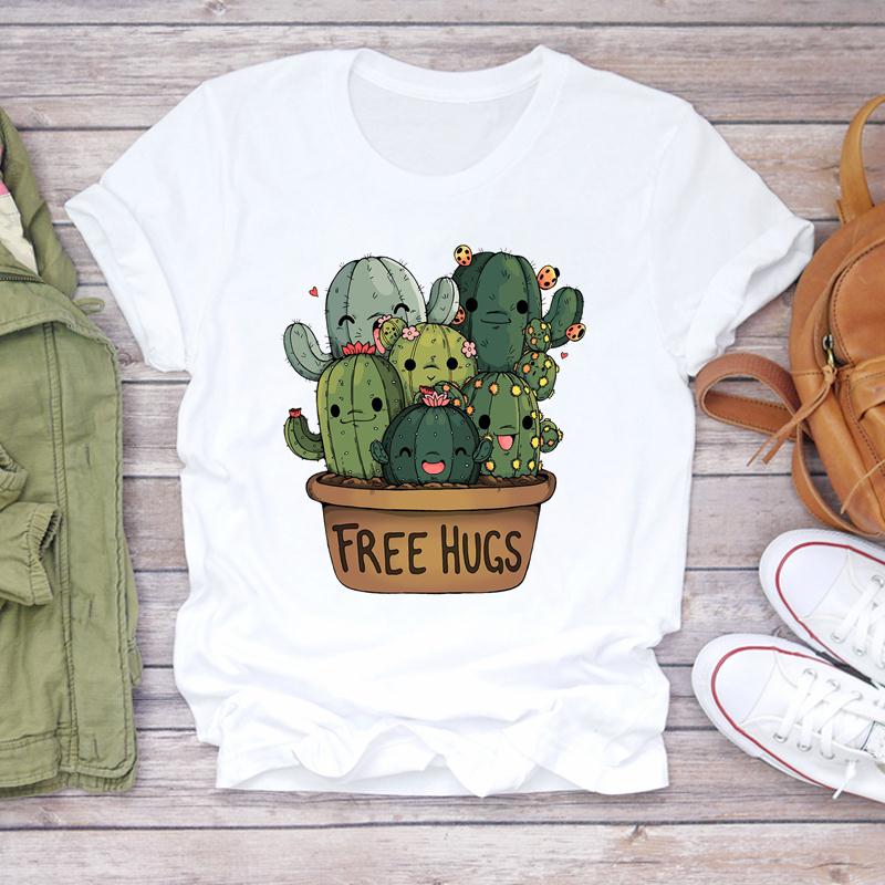 Summer Tee Top Fashion T-shirt Clothing Casual Sweet Love Panda Spring Short Sleeve Women Print Lady Female Graphic T-shirt