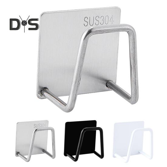 3Pcs Sponges Holder Punch Free Good Load Capacity Stainless Steel Sponges Drain Drying Rack