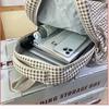 Schultasche Japanischer ins Campus Vintage Karomuster Rucksack Damen, Herbst und Winter Mittelschulmädchen High-School-Schüler Schultasche Leichtgewicht