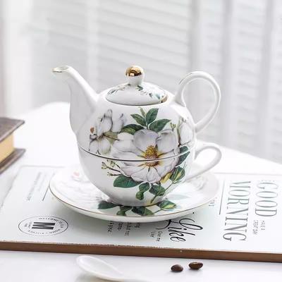 Bone China Teapot 250ML With Cup Tea Pot Set High Grade Porcelain Kettle Large Capacity Teapot for Wedding Gift