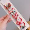 Ensemble de chouchous et pinces Rouges Festifs pour Enfants