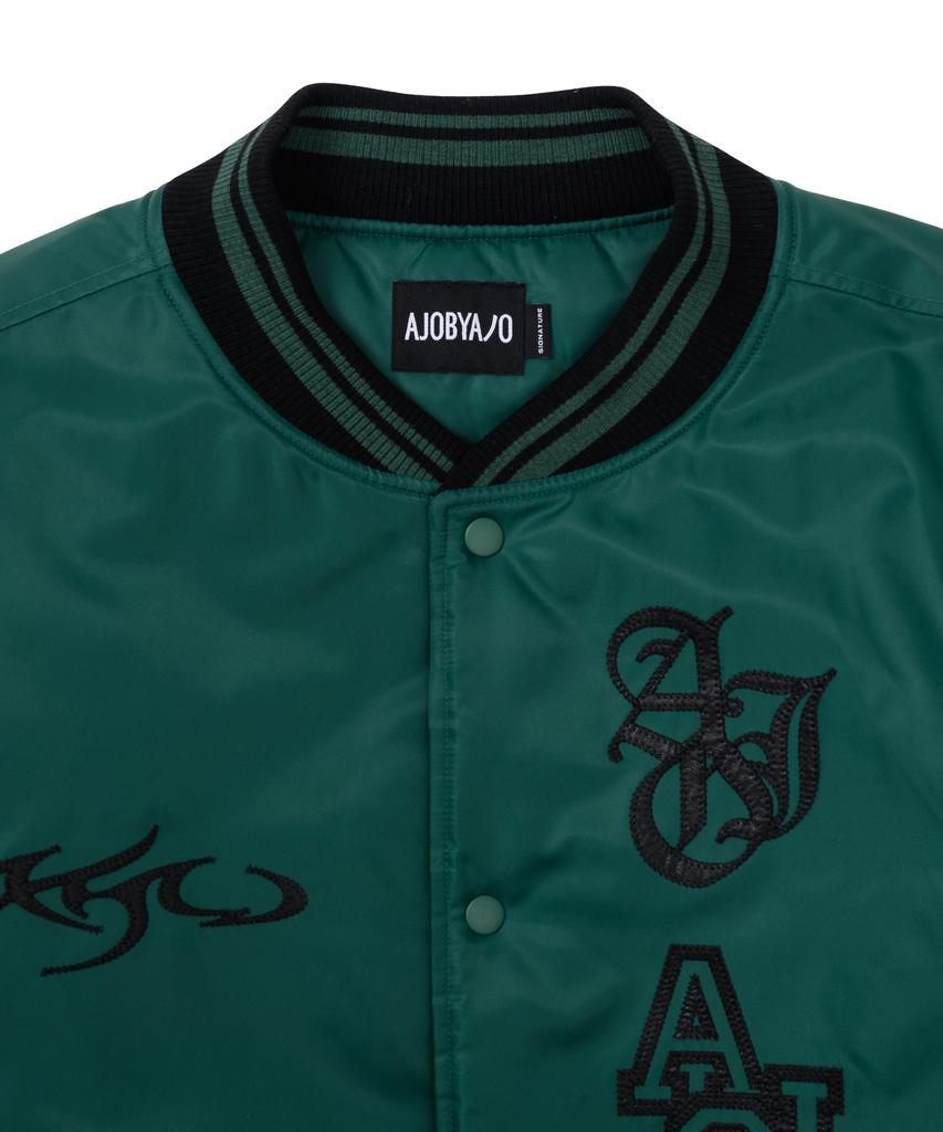 Ajobyajo Nylon Baseball Jacket [Green]