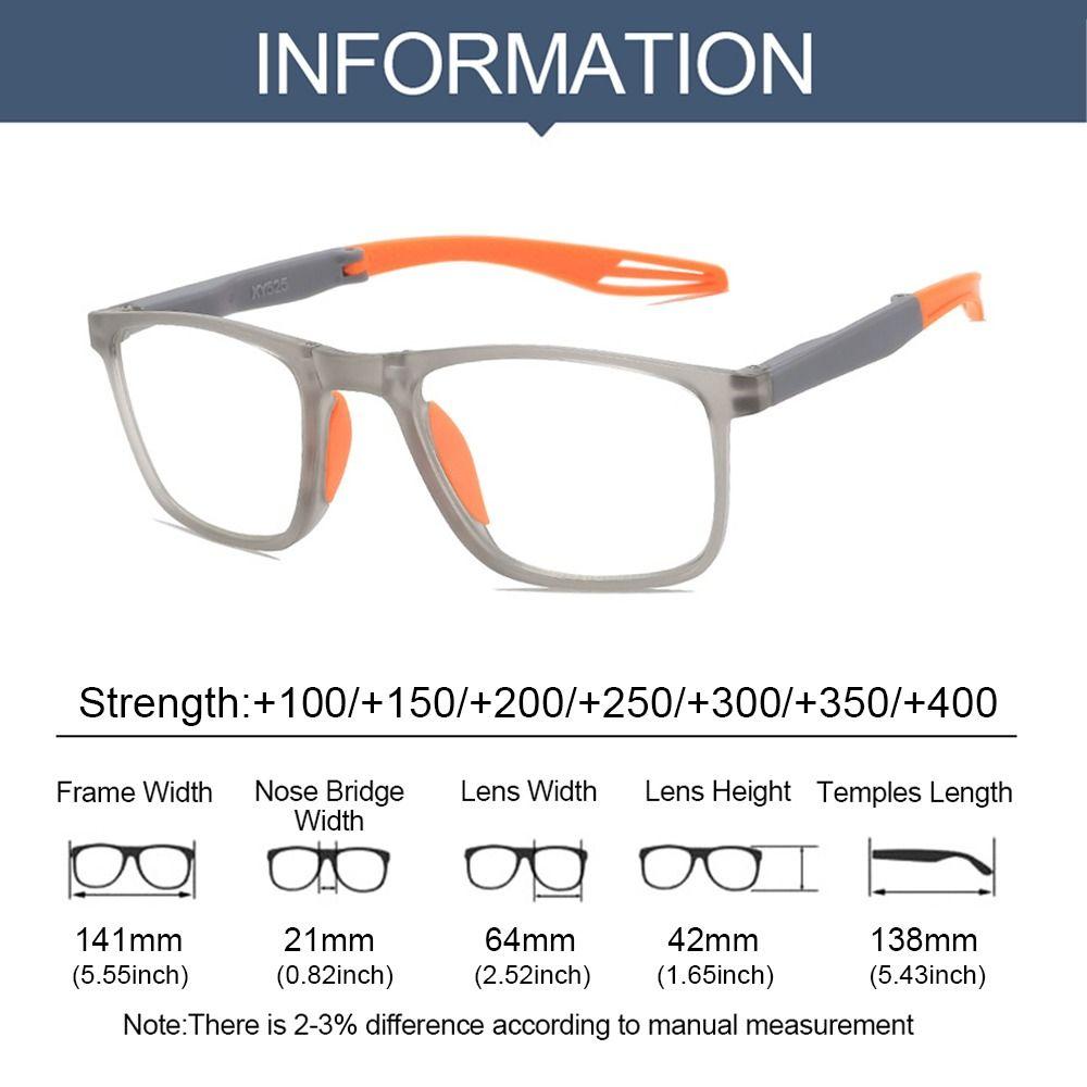 with Case Reader Glasses Portable Hyperopia Glasses Fashion Square Eyeglasses  Men Women
