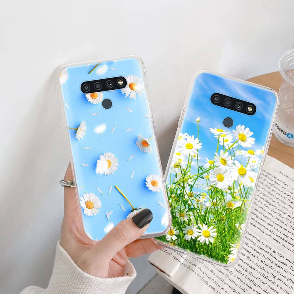 White Small Daisies TPU Case for iPhone XR 7 8 14 15 11 12 13 X XS Pro Max Xiaomi Redmi 13C Note 9 Samsung A22 S23 S24 Ultra Plus VIVO