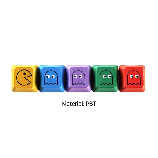 5Pcs Keycaps Comfortable Non-fading Indeformable Replacement Wear-resistant Ergonomic PBT Gaming Keyboard Key Cap