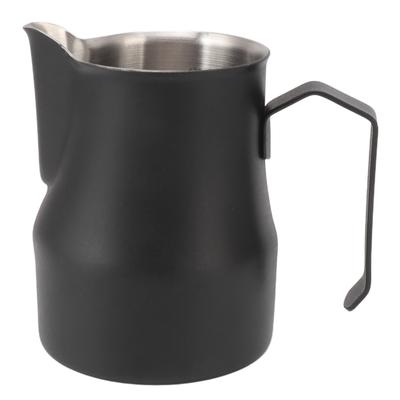 Milk Pitcher Cup 304 Stainless Steel Spout Mouth Scale Coffee Latte Pitcher Cup for Work Office