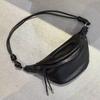 Men's and women's chest bags, trendy vegetable-tanned sheepskin waist bags, soft leather small bags, multi-functional single-shoulder crossbody