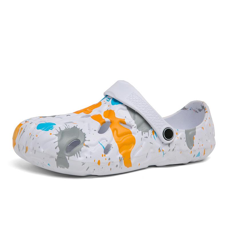 Hole shoes men's summer wear dual-purpose trend new non-slip soft sole wear-resistant casual bag head men's beach sandals