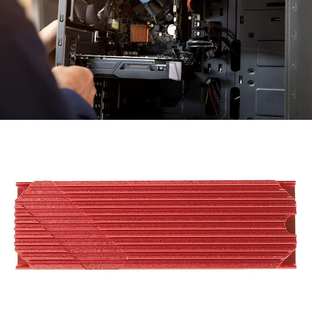 M.2 2280 SSD Heatsink Anodized Aluminium Alloy Fast Heat Conduction M.2 2280 SSD Cooler for Desktop Computer