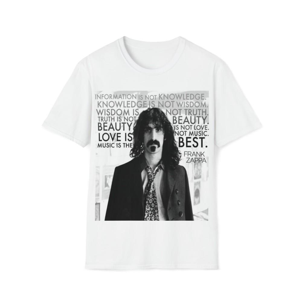 

Men s Women s Soft Cotton T-Shirt. Frank Zappa Lyric 4XL