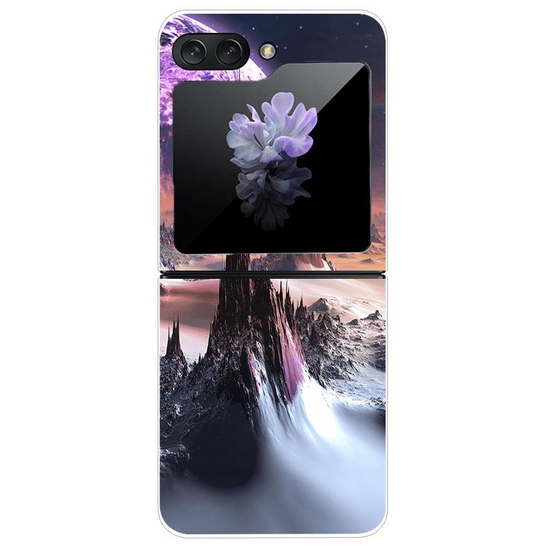 For Samsung Z Flip7 Hard Case ZFlip7 5G Transparent PC Phone Cases For Galaxy Z Flip 7 Fashion Cartoon Clear Protective Fundas