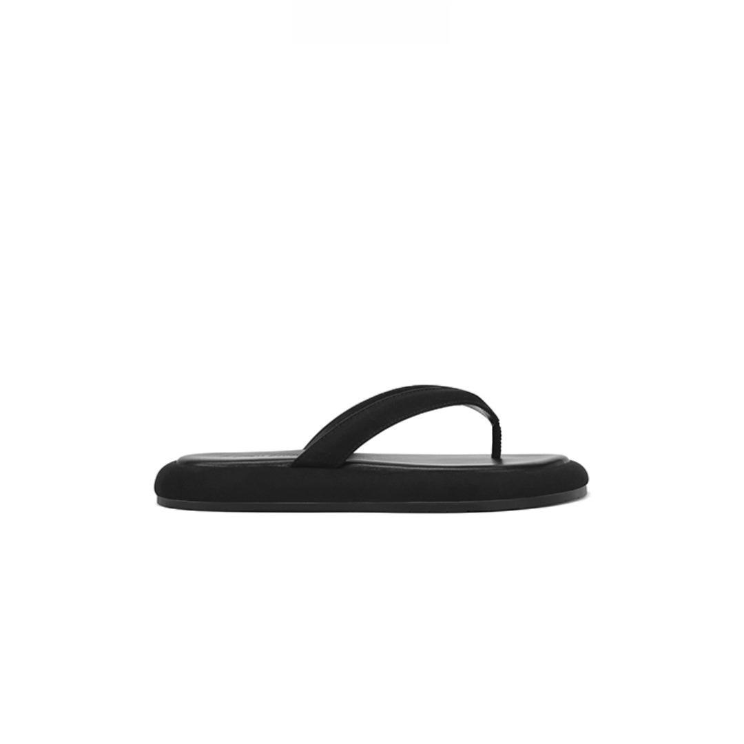 

Наступая на дерьмо, пляжный отпуск, шлепанцы на толстой подошве, женские сандалии 38 чёрный