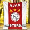 AFC Ajax printed throw blanket—soft,warm;versatile blanket for all seasons—perfect as &air-conditioning throw,nap blanket