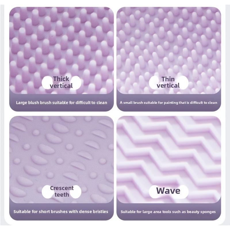 3-In-1 Silicone Makeup Brush Cleaning Bowl, Makeup Brush Drying Rack, Beauty Egg Cleaner, Multiple Textures, Deep Cleaning