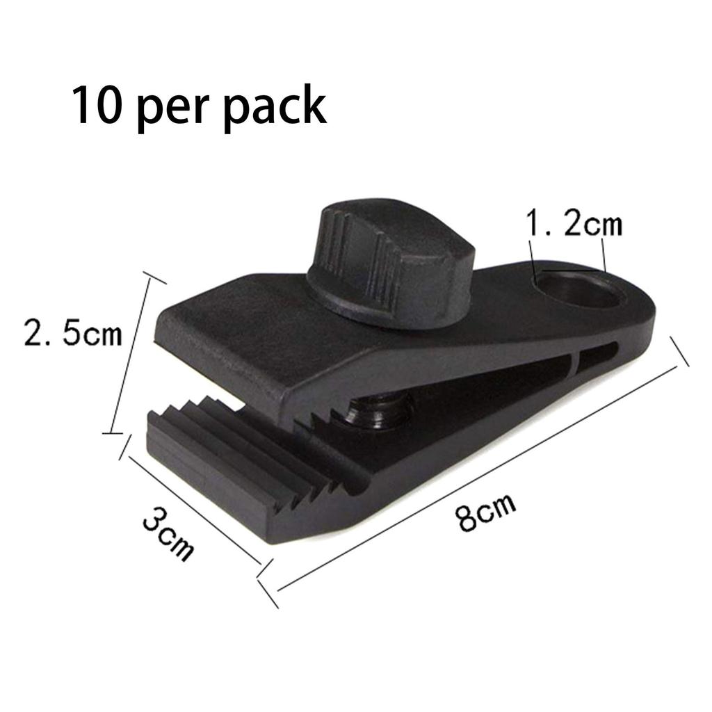Heavy Duty Tarp Clips with Screw Lock, Tight Grip Tent Awning Clamps for Outdoor Camping, Windproof Tent Clips for Tarp, Canopy, Car Cover, Pool Cover