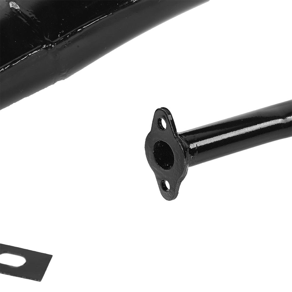 Stainless Steel Muffler Exhaust Pipe A essory for 50 60 80 Two-stroke Engine(black )