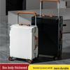 Large Capacity Silent Travel Suitcase with Wide Handle, Aluminum Frame, Combo Lock & Universal Wheels