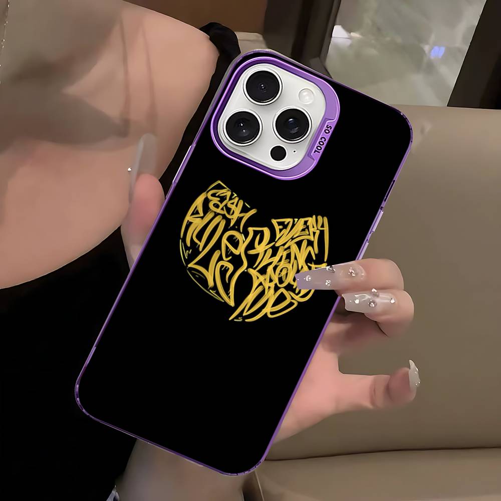 Band W-wu Klassische T-tang Handyhüllen Für IPhone 17 16 15 14 13 12 11 Plus Pro Max Pro Farbe Mattes Cover